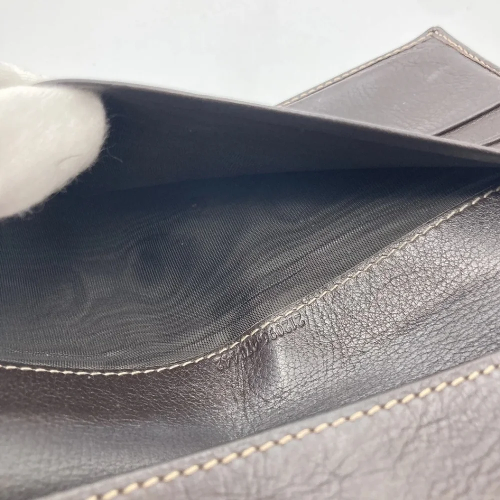 🔹️ GUCCI🔹️ purse Leather long wallet Brown Canvas Supreme  ✨️🤎 - Picture 6 of 13